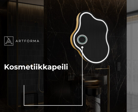 Epäsäännöllisen muotoinen LED-kylpyhuonepeili EM223 #6