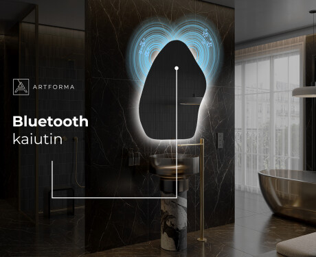 Epäsäännöllisen muotoinen LED-kylpyhuonepeili G221 #5