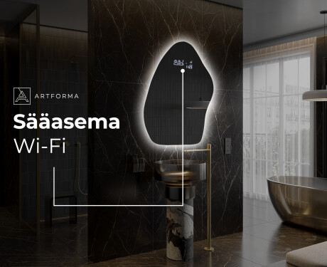 Epäsäännöllisen muotoinen LED-kylpyhuonepeili G221 #6