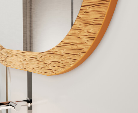 Kylpyhuonepeili, jossa on tyylikäs metallinen koriste L289 #3