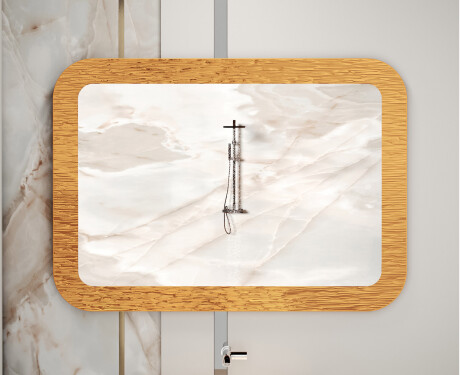 Pyöristetty peili metallikehyksellä L287 #5