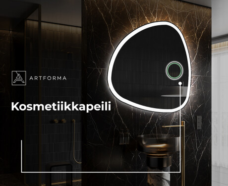Epäsäännöllisen muotoinen LED-kylpyhuonepeili J222 #4