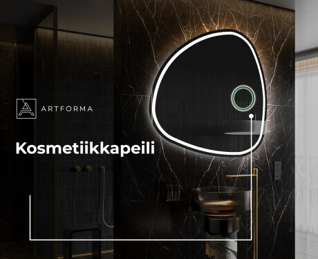 Epäsäännöllisen muotoinen LED-kylpyhuonepeili J223 #4