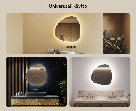 Epäsäännöllisen muotoinen LED 74x74cm kylmän sävyinen LED-valo 7000K, lämmin valo 3000K tai neutraali valo 4500K #2
