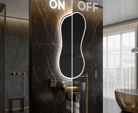 Epäsäännöllisen muotoinen LED-kylpyhuonepeili K222 #3