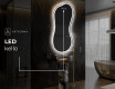 Epäsäännöllisen muotoinen LED-kylpyhuonepeili K222 #7