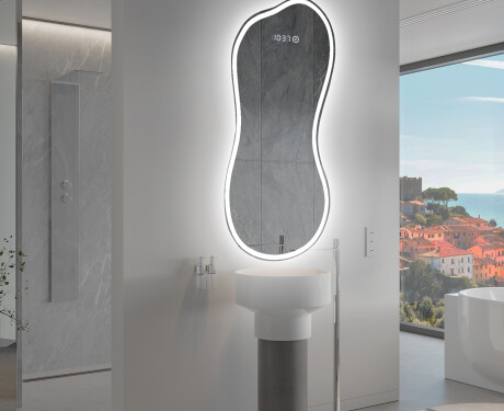 Epäsäännöllisen muotoinen LED-kylpyhuonepeili K222 #9