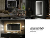 Kylpyhuoneen Peili Led-valoilla L01 #10