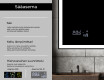 Kylpyhuoneen Peili Led-valoilla L01 #5