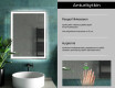 Kylpyhuoneen Peili Led-valoilla L01 #7