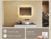 Suorakulmainen kylpyhuoneen peili LED-valaistuksella 80x60 cm kanssa Dual color, Kosketuskytkin #4