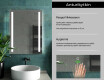 Kylpyhuoneen Peili Led-valoilla L02 #7