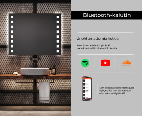 Kylpyhuoneen Peili Led-valoilla L03 #6
