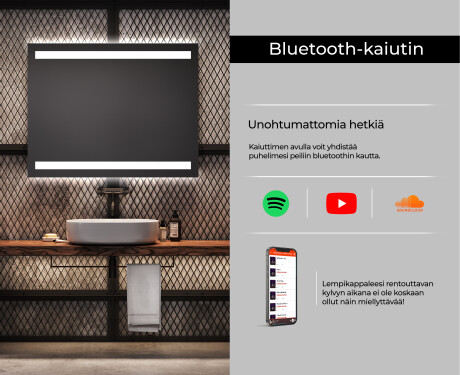 Kylpyhuoneen Peili Led-valoilla L09 #6