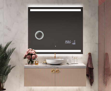 Kylpyhuoneen Peili Led-valoilla L09 #9