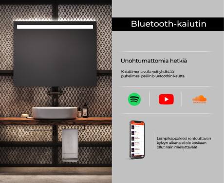 Kylpyhuoneen Peili Led-valoilla L12 #6