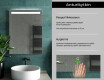 Kylpyhuoneen Peili Led-valoilla L12 #7