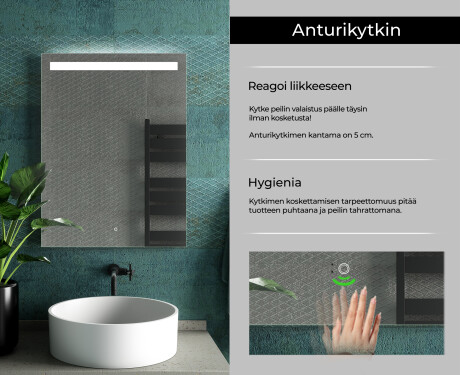 Kylpyhuoneen Peili Led-valoilla L12 #7