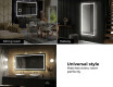 Kylpyhuoneen Peili Led-valoilla L15 #10