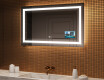 Kylpyhuoneen Peili Led-valoilla L15 120x80cm - SmartScreen, DualColor, Lämmitysmatto