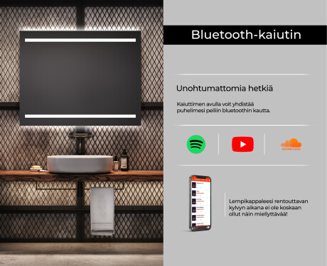 Kylpyhuoneen Peili Led-valoilla L23 #6