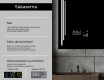 Kylpyhuoneen Peili Led-valoilla L27 #5