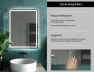 Kylpyhuoneen Peili Led-valoilla L49 #7