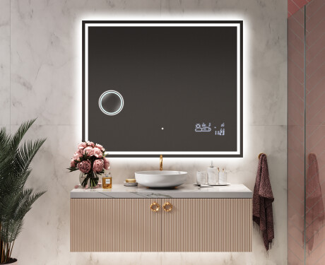 Kylpyhuoneen Peili Led-valoilla L49 #9