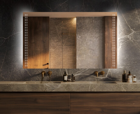 Kylpyhuoneen Peili Led-valoilla L55