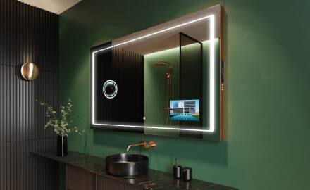 Kylpyhuoneen Peili Led-valoilla L61