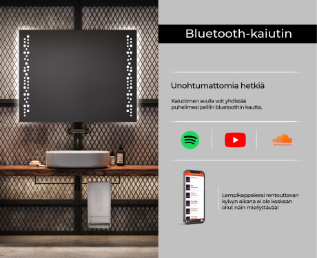 Kylpyhuoneen Peili Led-valoilla L65 #6