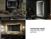 Kylpyhuoneen Peili Led-valoilla L77 #10