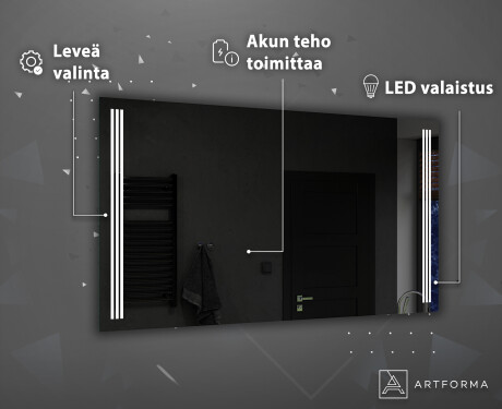 Paristokäyttöinen LED-peili L131 #4
