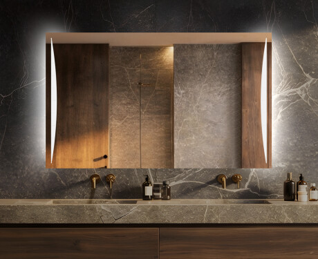 Paristokäyttöinen LED-peili L135