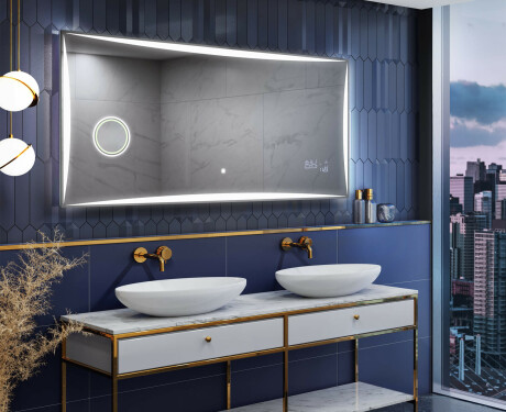 Kylpyhuoneen Peili LED-valoilla L77 - SlimLine