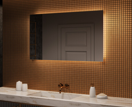 Kylpyhuoneen Peili Led-valoilla 120x70cm kylmän sävyinen LED-valo 7000K, lämmin valo 3000K tai neutraali valo 4500K
