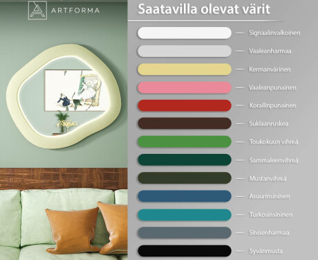 Tyylikäs LED-peili MDF-kehyksellä ja geometrisella muodolla L309 #3