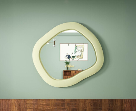 Tyylikäs LED-peili MDF-kehyksellä ja geometrisella muodolla L309 #4