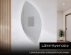 Epäsäännöllisen muotoinen LED-kylpyhuonepeili L221 #8