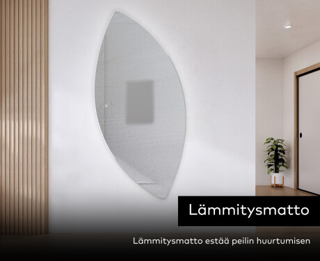 Epäsäännöllisen muotoinen LED-kylpyhuonepeili L221 #8