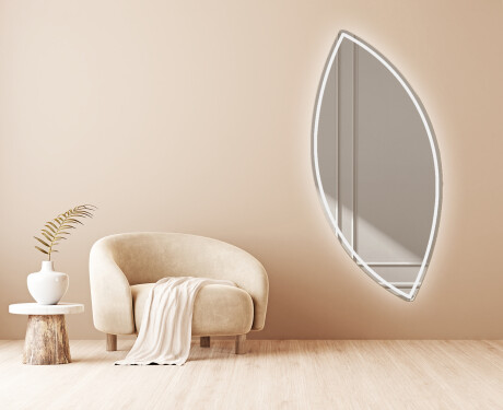 Epäsäännöllisen muotoinen LED-kylpyhuonepeili L223 #4