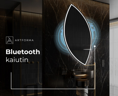 Epäsäännöllisen muotoinen LED-kylpyhuonepeili L223 #5