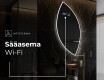 Epäsäännöllisen muotoinen LED-kylpyhuonepeili L223 #6
