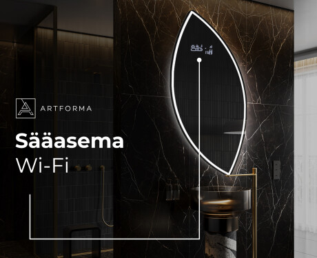 Epäsäännöllisen muotoinen LED-kylpyhuonepeili L223 #6