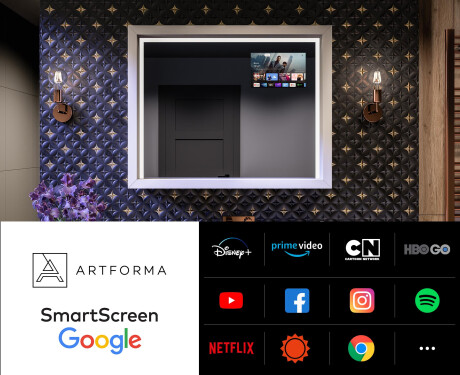 LED-kylpyhuonepeili WoodenFrame-kehyksellä, Oslo-tammen värissä #4