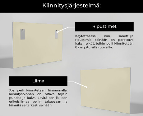 Moderni suorakulmainen pystysuora peili L198 #3