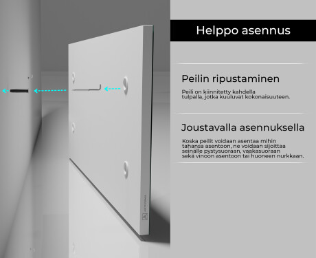 Moderni suorakulmainen peili kehyksellä L197 #6