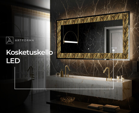 Taustavalaistu Koristeellinen Peili LED - Tropical Paradise #6