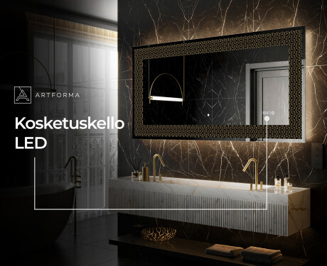 Taustavalaistu Koristeellinen Peili LED - Nordic Charm #6