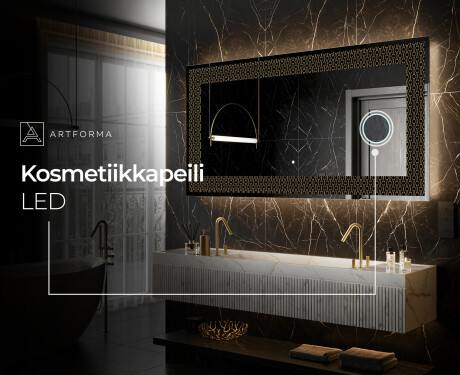 Taustavalaistu Koristeellinen Peili LED - Nordic Charm #8